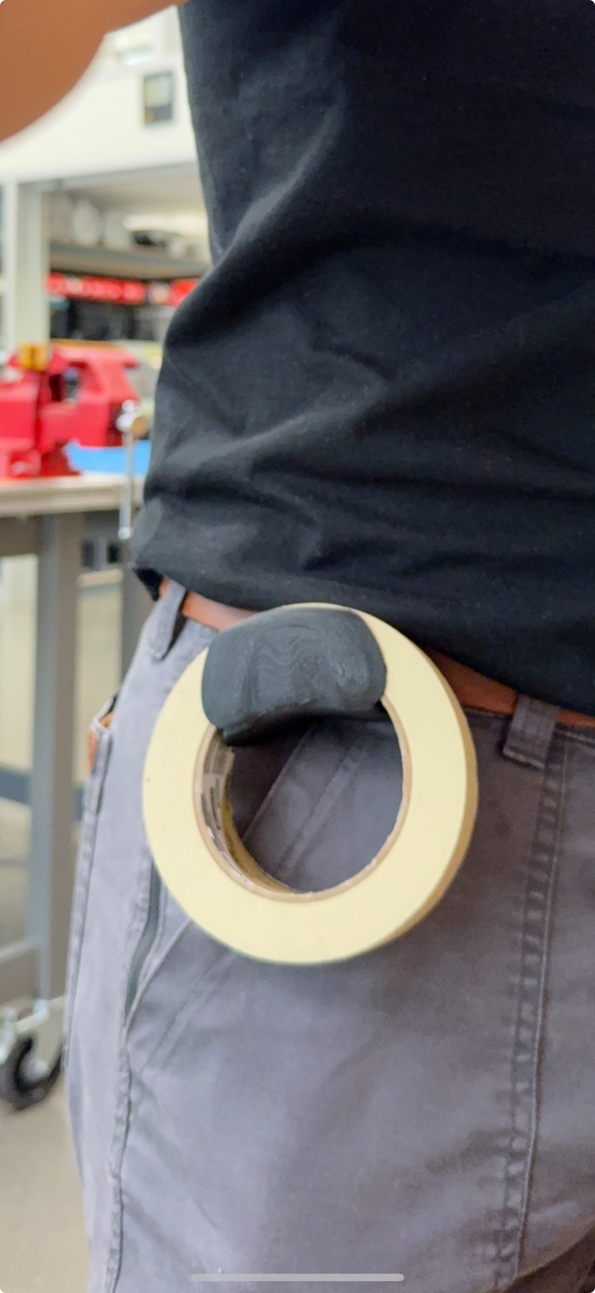 TapePro+ prototype at waist