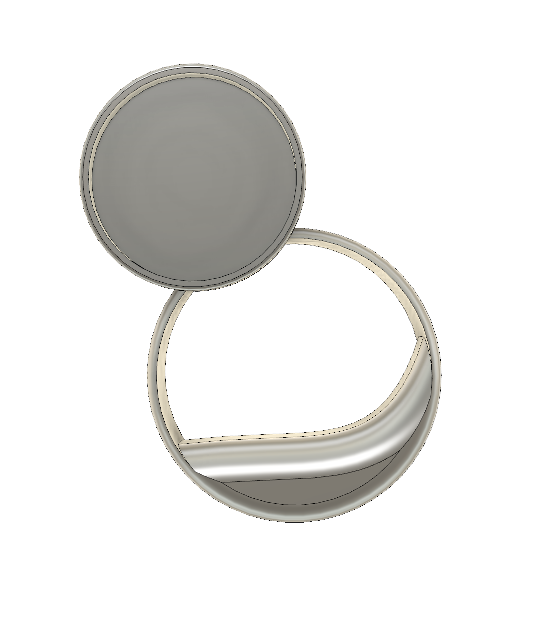 Bracelet-style storage causing wrist load & edge-loss