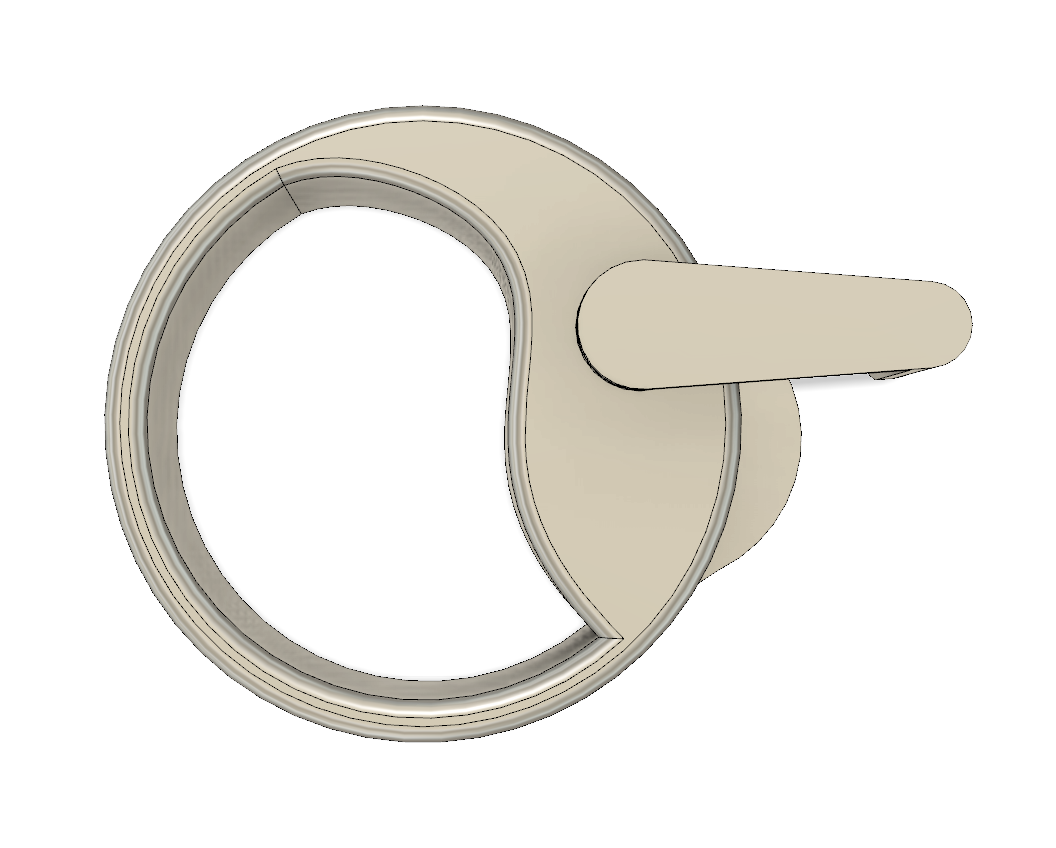 Bracelet-style storage causing wrist load & edge-loss
